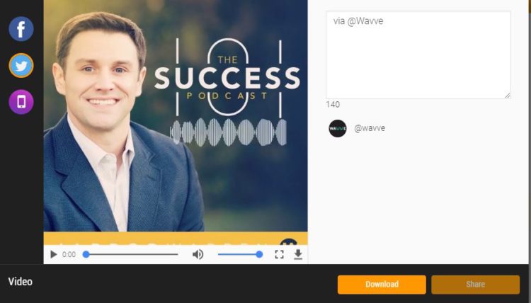 Wavve Social Sharing