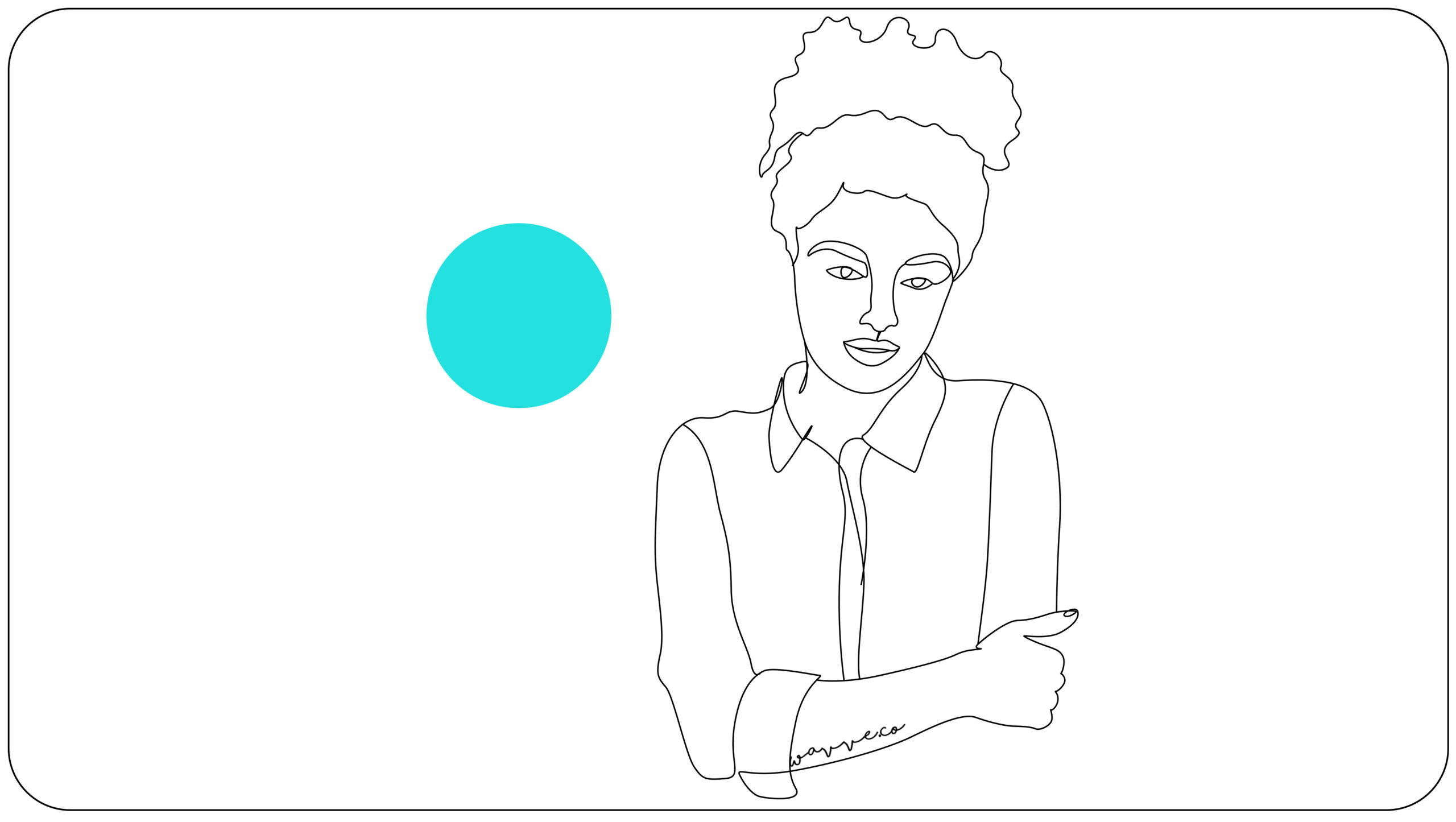 line art of a podcast listener