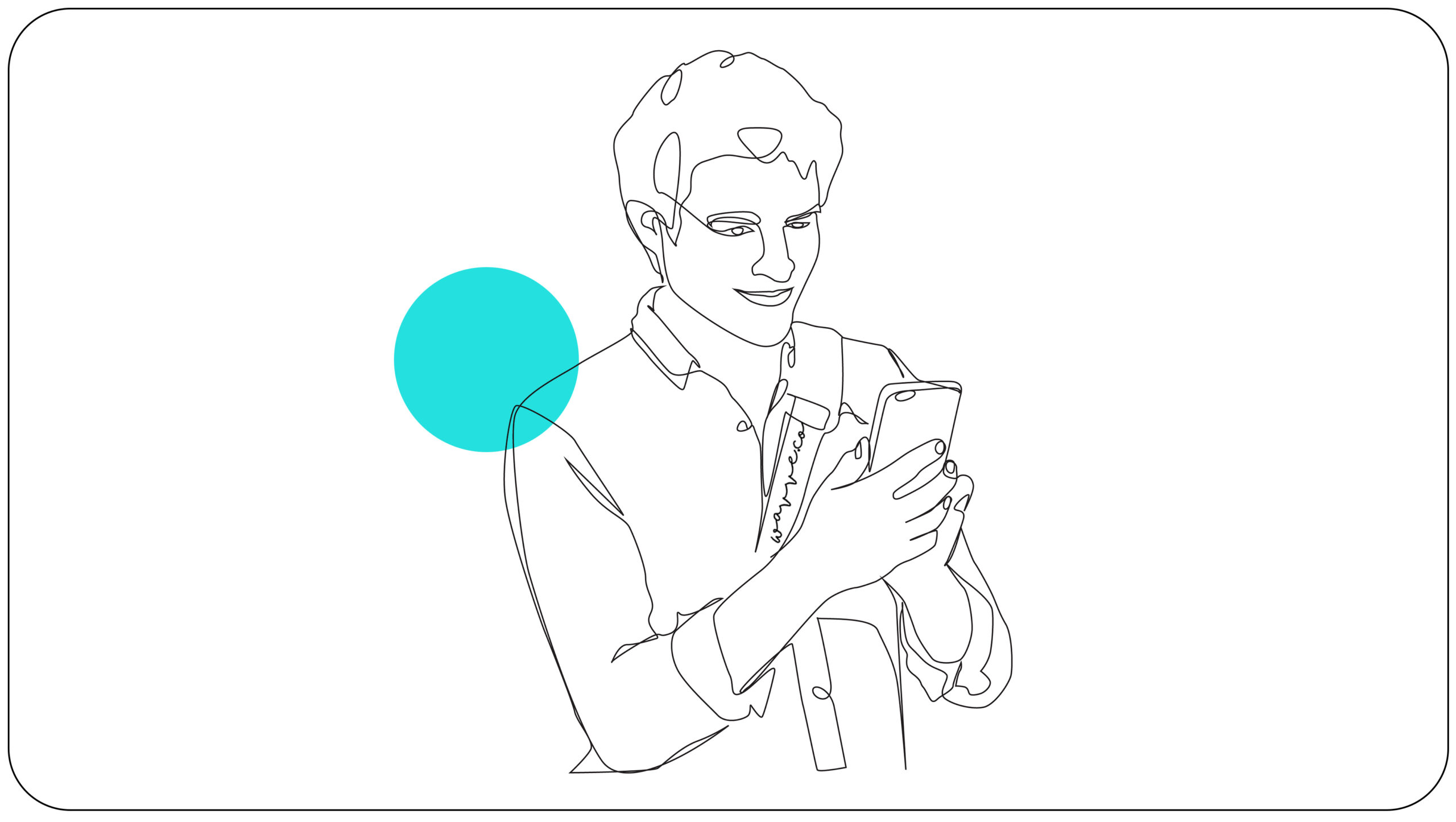 man reading audiobook